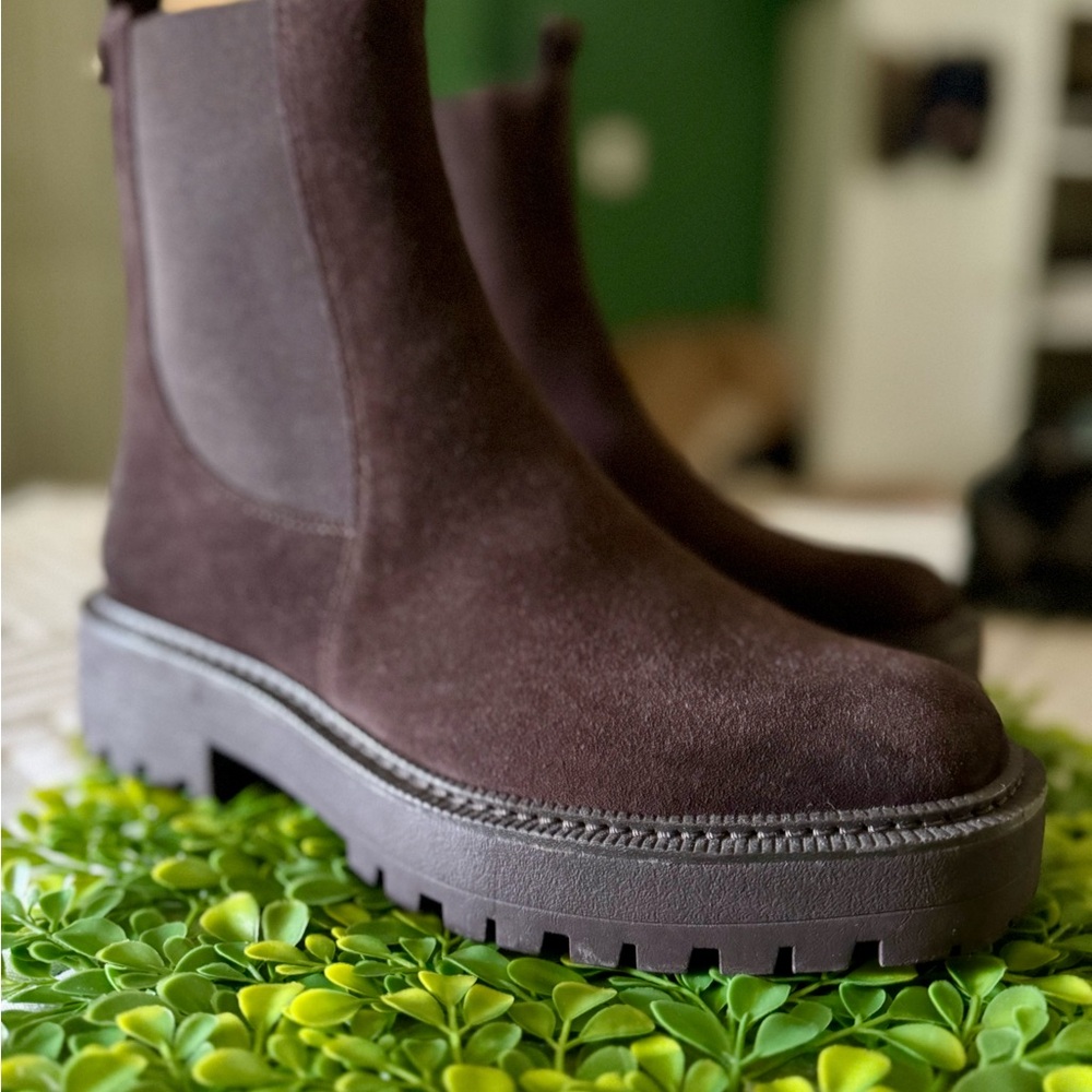 Brown Suede Chelsea Boots - Sam Edelman